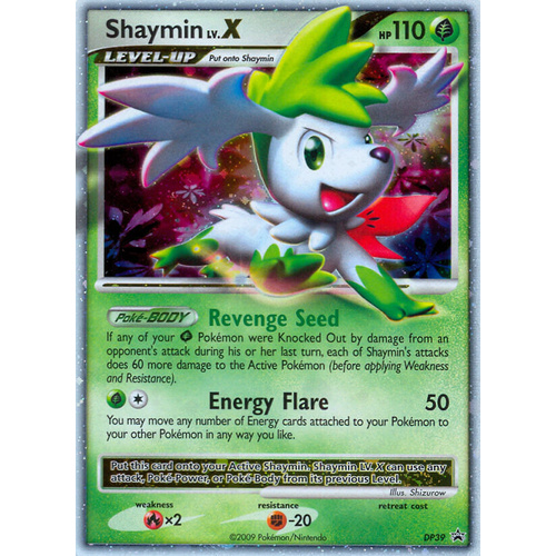 Shaymin LV.X DP39 Black Star Promo Holo Pokemon Card NEAR MINT TCG