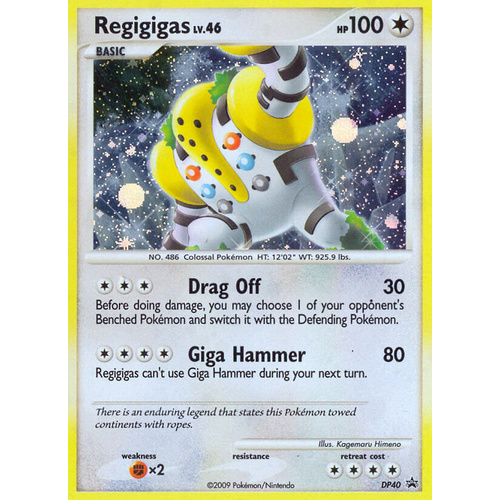 Regigigas DP40 Black Star Promo Holo Pokemon Card NEAR MINT TCG