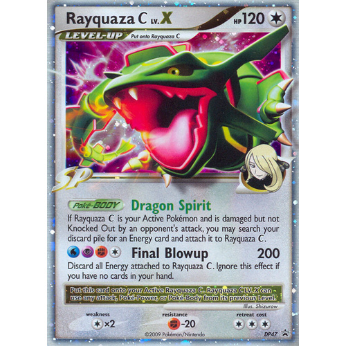Rayquaza C LV.X DP47 Black Star Promo Holo Pokemon Card NEAR MINT TCG