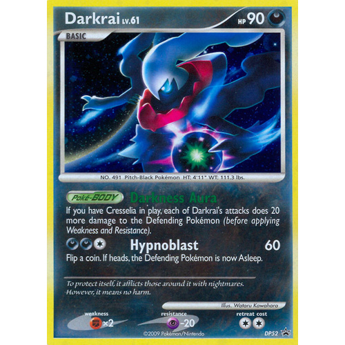 Darkrai DP52 Black Star Promo Holo Pokemon Card NEAR MINT TCG