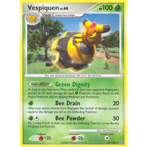 Vespiquen 31/100 DP Stormfront Rare Pokemon Card NEAR MINT TCG