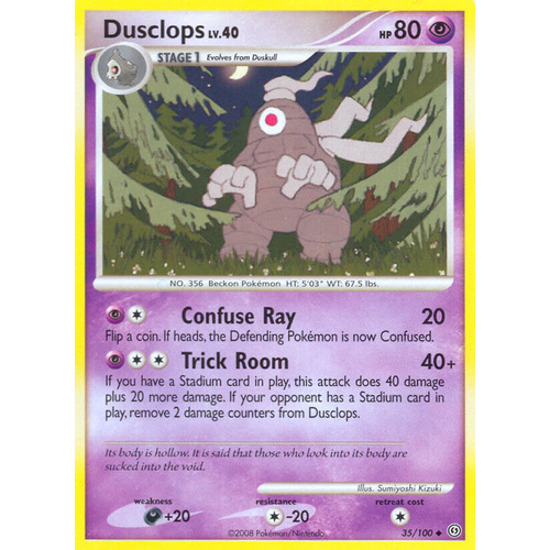 Dusclops 35/100 DP Stormfront Uncommon Pokemon Card NEAR MINT TCG