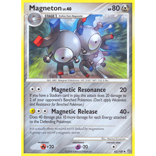Magneton 42/100 DP Stormfront Uncommon Pokemon Card NEAR MINT TCG