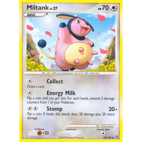 Miltank 44/100 DP Stormfront Uncommon Pokemon Card NEAR MINT TCG