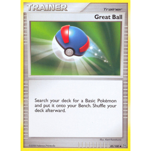 Great Ball 85/100 DP Stormfront Uncommon Trainer Pokemon Card NEAR MINT TCG