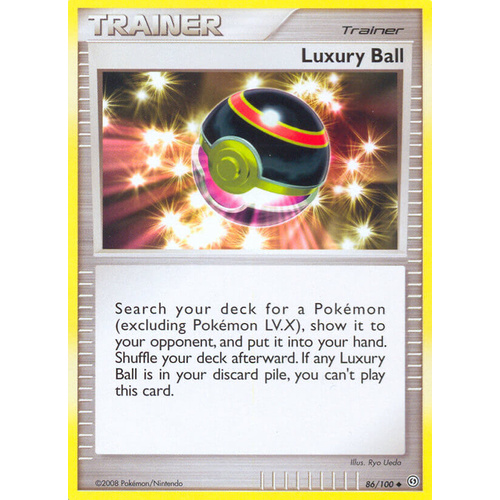 Luxury Ball 86/100 DP Stormfront Uncommon Trainer Pokemon Card NEAR MINT TCG