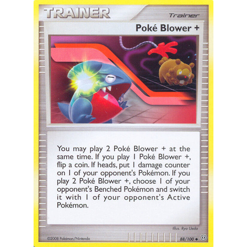 Poke Blower + 88/100 DP Stormfront Uncommon Trainer Pokemon Card NEAR MINT TCG