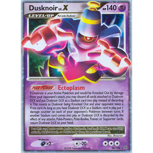 Dusknoir LV.X 96/100 DP Stormfront Holo Ultra Rare Pokemon Card NEAR MINT TCG