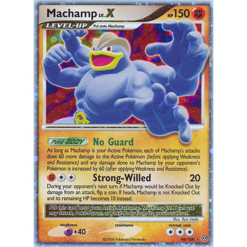 Machamp LV.X 98/100 DP Stormfront Holo Ultra Rare Pokemon Card NEAR MINT TCG