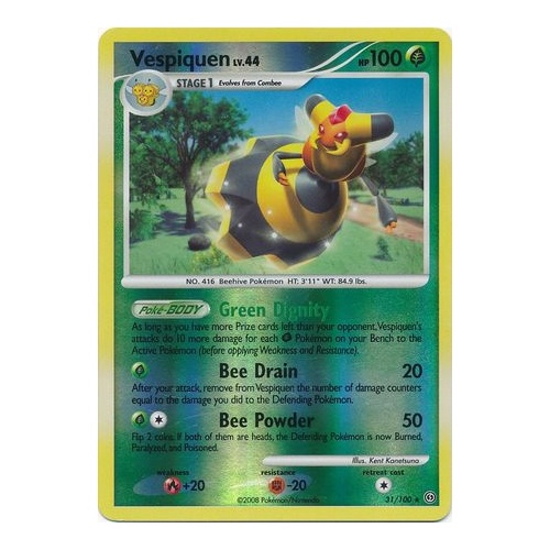 Vespiquen 31/100 DP Stormfront Reverse Holo Rare Pokemon Card NEAR MINT TCG