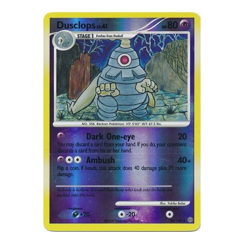 Dusclops 34/100 DP Stormfront Reverse Holo Uncommon Pokemon Card NEAR MINT TCG