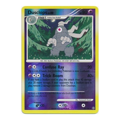 Dusclops 35/100 DP Stormfront Reverse Holo Uncommon Pokemon Card NEAR MINT TCG