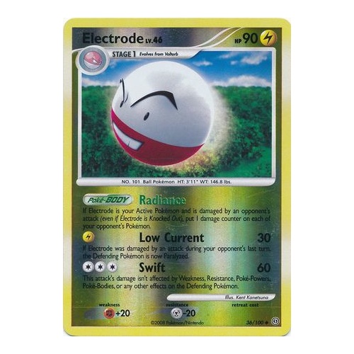 Electrode 36/100 DP Stormfront Reverse Holo Uncommon Pokemon Card NEAR MINT TCG