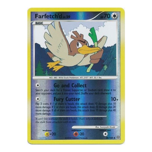 Farfetch'd 38/100 DP Stormfront Reverse Holo Uncommon Pokemon Card NEAR MINT TCG