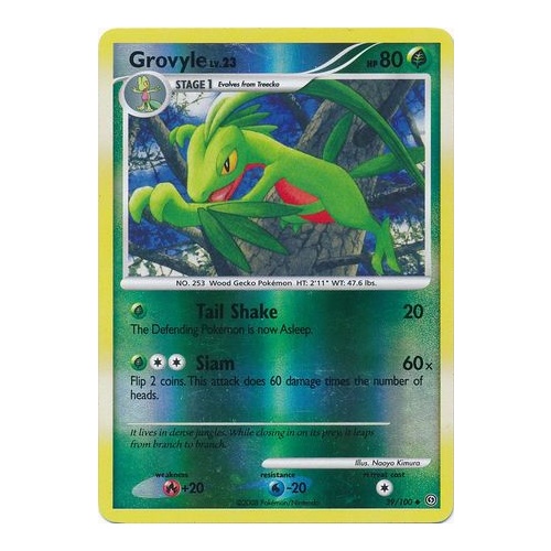 Grovyle 39/100 DP Stormfront Reverse Holo Uncommon Pokemon Card NEAR MINT TCG
