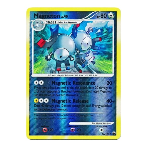 Magneton 42/100 DP Stormfront Reverse Holo Uncommon Pokemon Card NEAR MINT TCG
