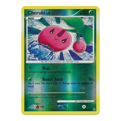 Cherubi 56/100 DP Stormfront Reverse Holo Common Pokemon Card NEAR MINT TCG