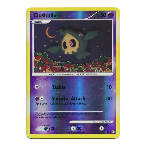 Duskull 60/100 DP Stormfront Reverse Holo Common Pokemon Card NEAR MINT TCG