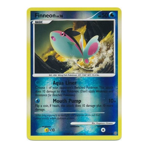 Finneon 61/100 DP Stormfront Reverse Holo Common Pokemon Card NEAR MINT TCG