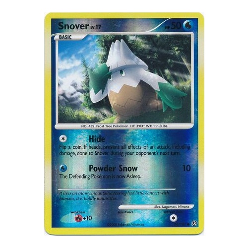 Snover 74/100 DP Stormfront Reverse Holo Common Pokemon Card NEAR MINT TCG