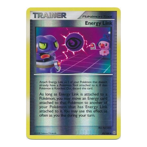 Energy Link 83/100 DP Stormfront Reverse Holo Uncommon Trainer Pokemon Card NEAR MINT TCG