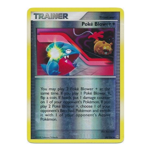 Poke Blower + 88/100 DP Stormfront Reverse Holo Uncommon Trainer Pokemon Card NEAR MINT TCG