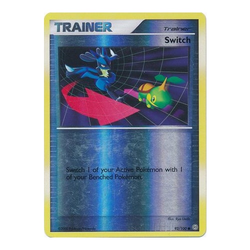 Switch 93/100 DP Stormfront Reverse Holo Common Trainer Pokemon Card NEAR MINT TCG