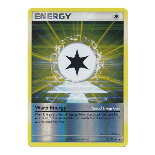 Warp Energy 95/100 DP Stormfront Reverse Holo Uncommon Pokemon Card NEAR MINT TCG