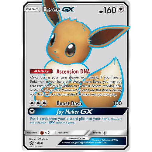 Eevee GX SM242 Black Star Promo Pokemon Card NEAR MINT TCG