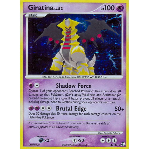 Giratina 4/146 DP Legends Awakened Holo Rare Pokemon Card NEAR MINT TCG