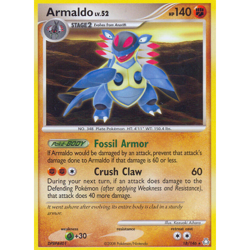 Armaldo 18/146 DP Legends Awakened Rare Pokemon Card NEAR MINT TCG