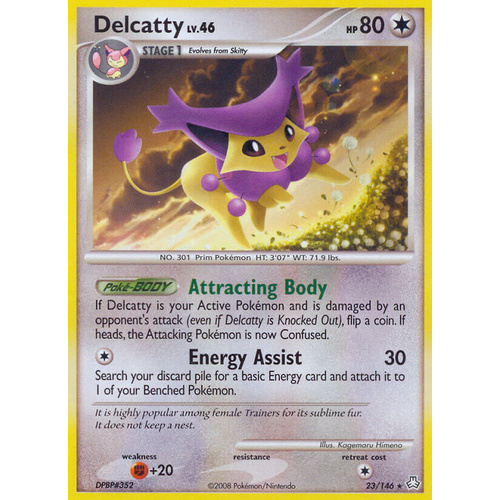 Delcatty 23/146 DP Legends Awakened Rare Pokemon Card NEAR MINT TCG