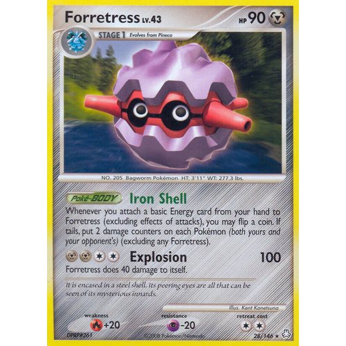 Forretress 28/146 DP Legends Awakened Rare Pokemon Card NEAR MINT TCG