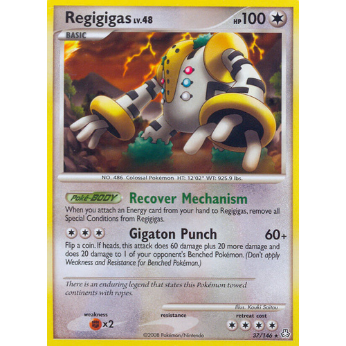 Regigigas 37/146 DP Legends Awakened Rare Pokemon Card NEAR MINT TCG