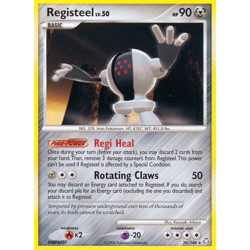 Registeel 39/146 DP Legends Awakened Rare Pokemon Card NEAR MINT TCG