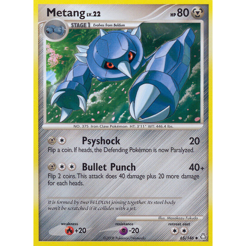 Metang 65/146 DP Legends Awakened Uncommon Pokemon Card NEAR MINT TCG
