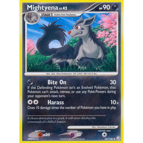 Mightyena 66/146 DP Legends Awakened Uncommon Pokemon Card NEAR MINT TCG