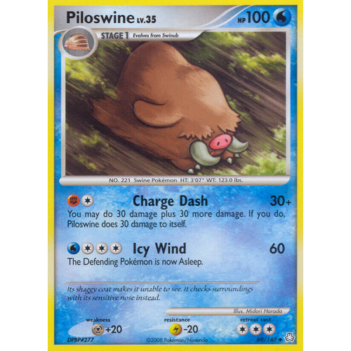 Piloswine 69/146 DP Legends Awakened Uncommon Pokemon Card NEAR MINT TCG