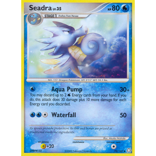 Seadra 70/146 DP Legends Awakened Uncommon Pokemon Card NEAR MINT TCG