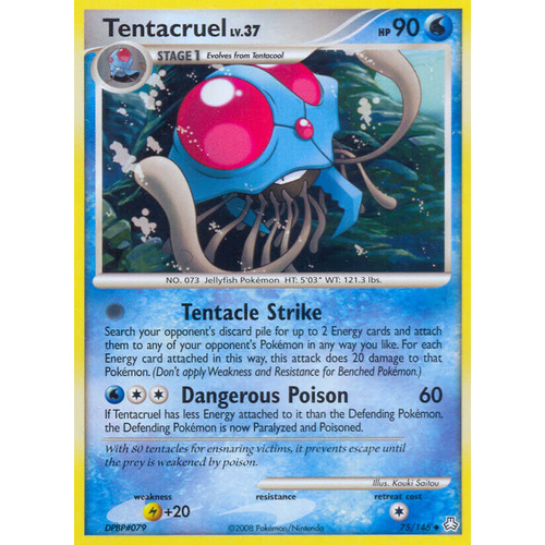 Tentacruel 75/146 DP Legends Awakened Uncommon Pokemon Card NEAR MINT TCG