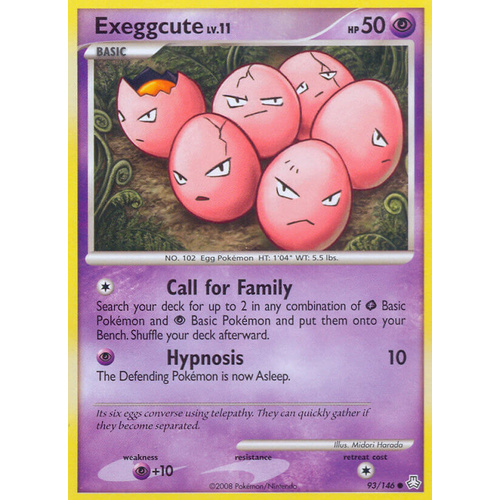 Exeggcute 93/146 DP Legends Awakened Common Pokemon Card NEAR MINT TCG