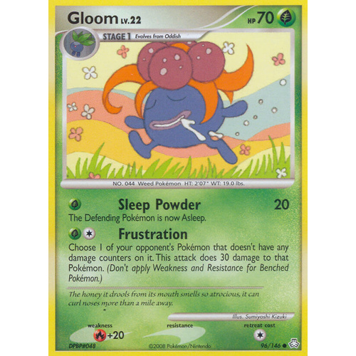 Gloom 96/146 DP Legends Awakened Common Pokemon Card NEAR MINT TCG