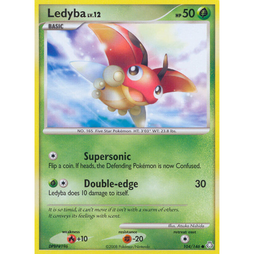 Ledyba 104/146 DP Legends Awakened Common Pokemon Card NEAR MINT TCG