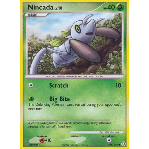 Nincada 108/146 DP Legends Awakened Common Pokemon Card NEAR MINT TCG