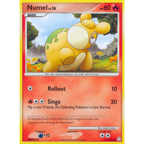 Numel 110/146 DP Legends Awakened Common Pokemon Card NEAR MINT TCG