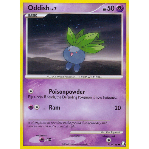 Oddish 112/146 DP Legends Awakened Common Pokemon Card NEAR MINT TCG