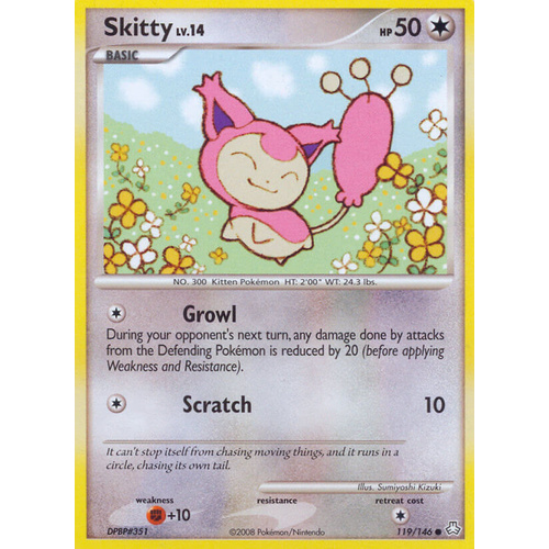 Skitty 119/146 DP Legends Awakened Common Pokemon Card NEAR MINT TCG