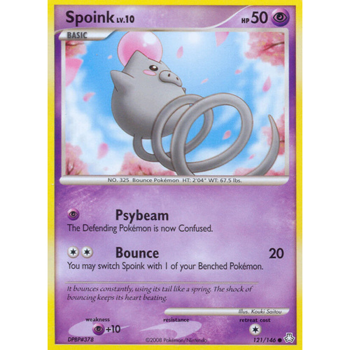 Spoink 121/146 DP Legends Awakened Common Pokemon Card NEAR MINT TCG