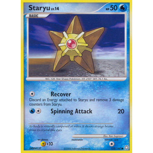 Staryu 122/146 DP Legends Awakened Common Pokemon Card NEAR MINT TCG