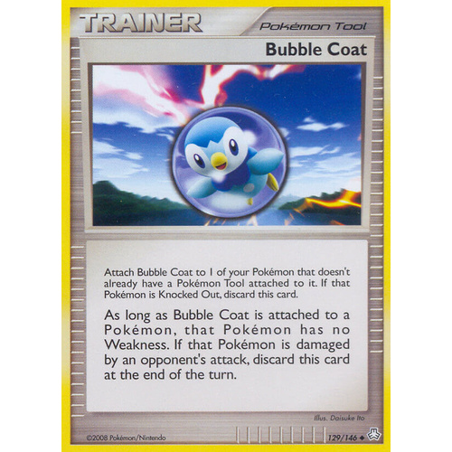 Bubble Coat 129/146 DP Legends Awakened Uncommon Trainer Pokemon Card NEAR MINT TCG